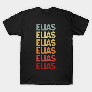 Elias Name Vintage Retro Gift Named Elias T-Shirt